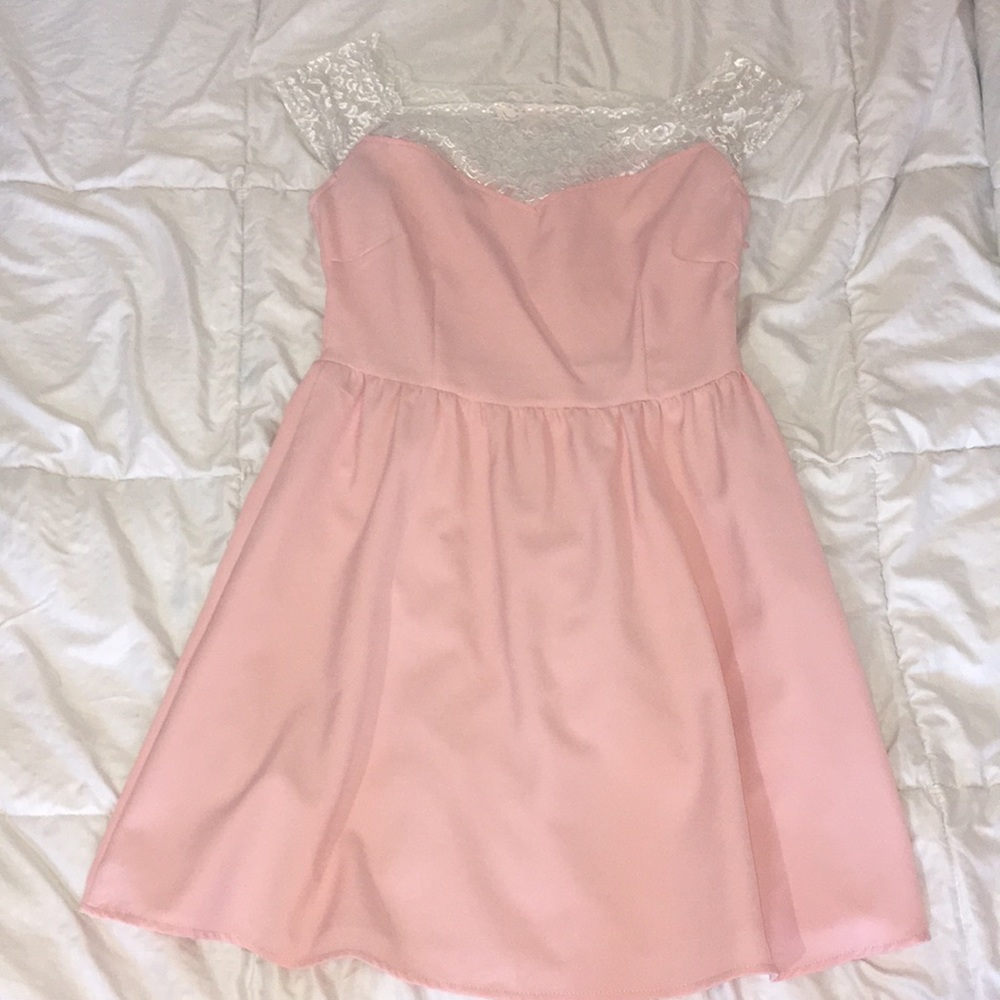 baby pink dress